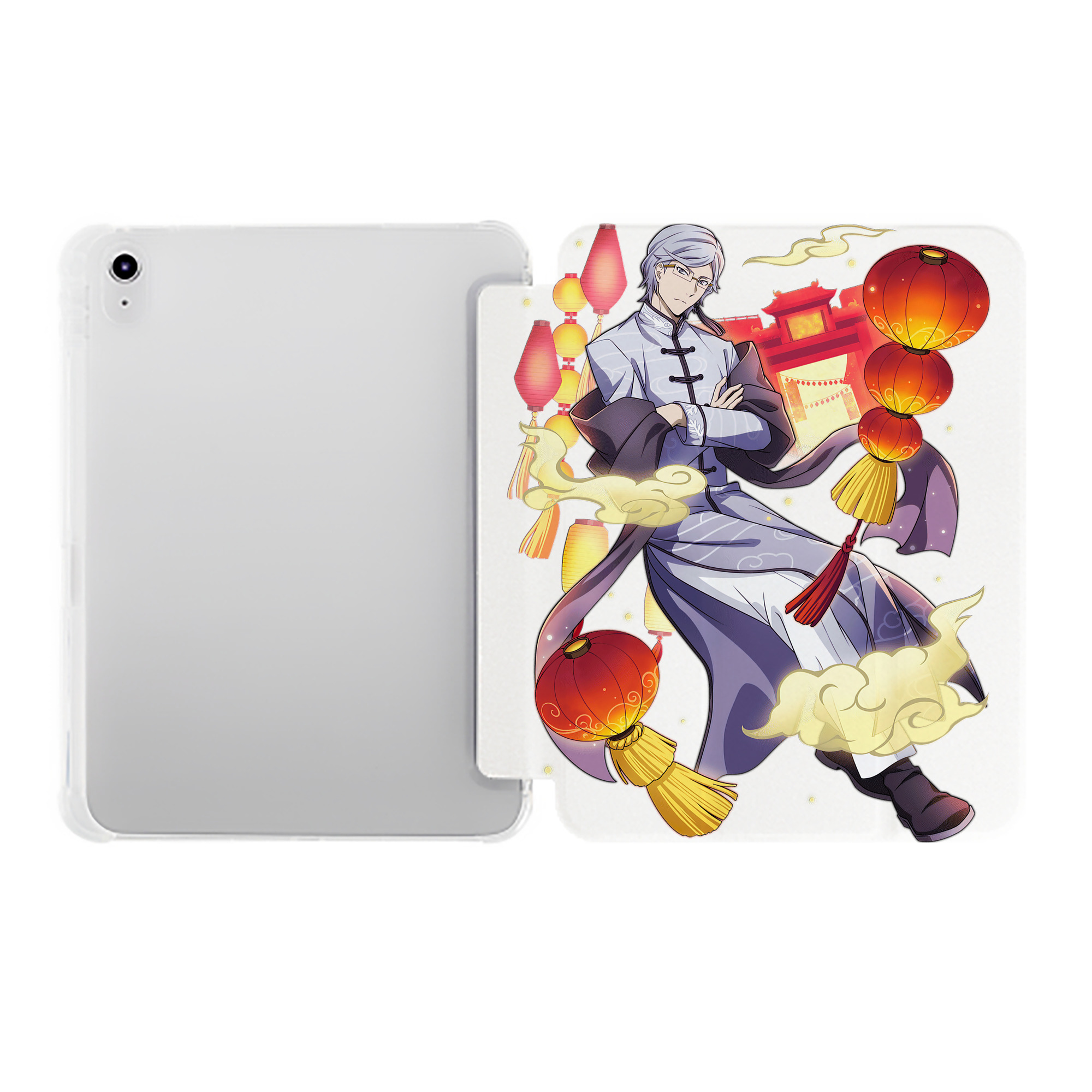 （画像用） 文豪ストレイドッグス Bungo Stray Dogs IPad ケース ペン収納付き 三つ折りスタンド PUレザー×シリコン 対応機種9.5/10.5/10.9インチ